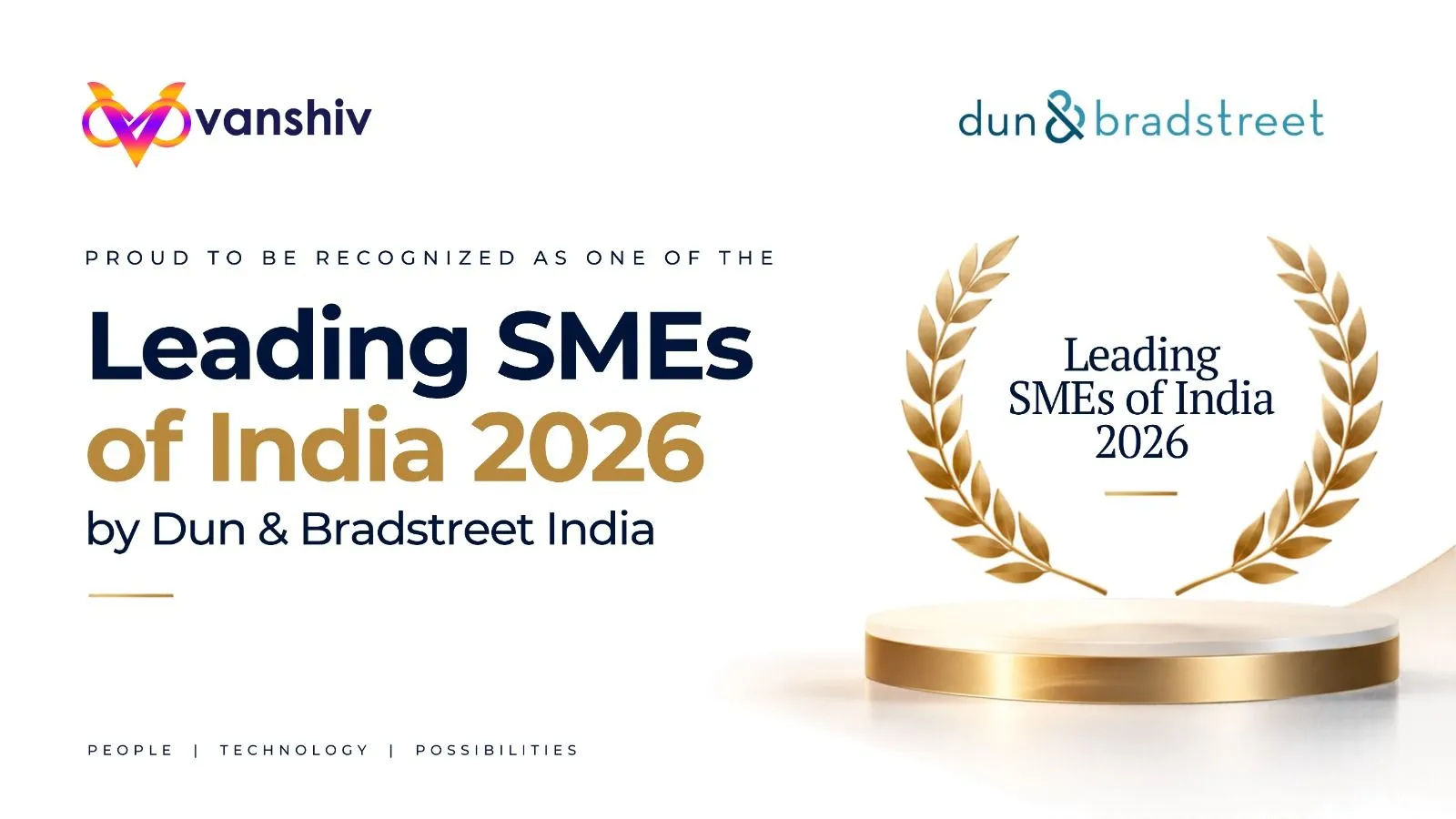 Vanshiv Named Among Dun & Bradstreet India’s Leading SMEs of India 2026